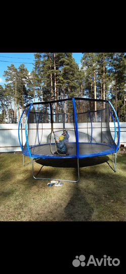 Батут с сеткой