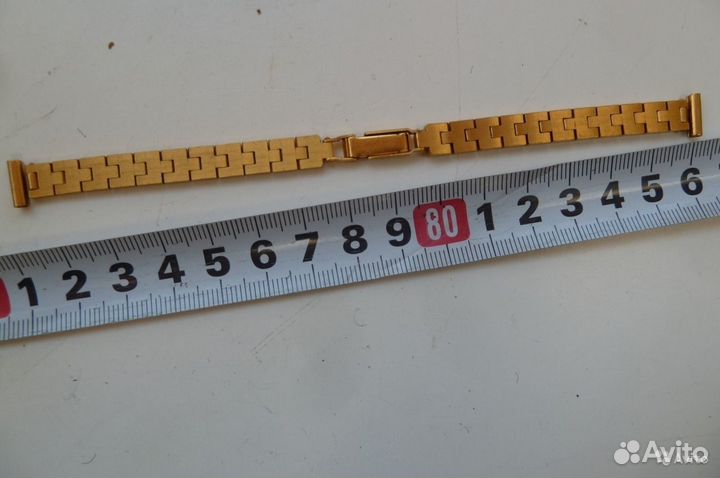 Браслет для женских часов позолоченный новый СССР