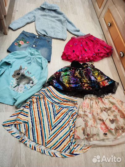 Одежда для девочек комплектом. 128