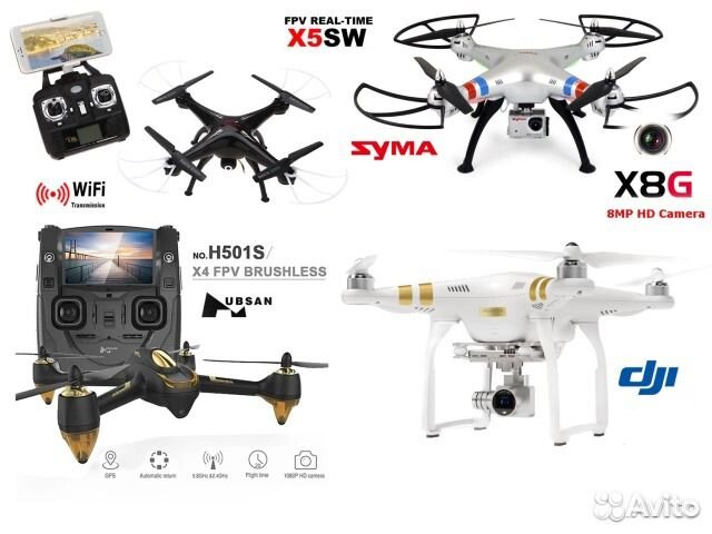 Новые квадрокоптеры Syma, Hubsan, Dji от дилера