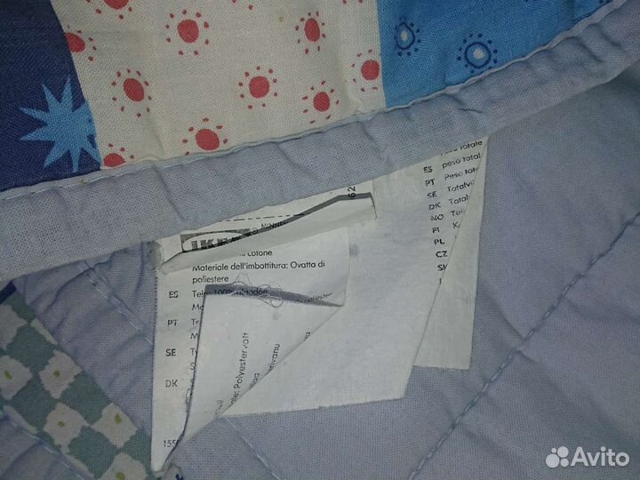 Одеяло детское покрывало икея 82х115 см