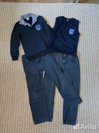 Школьная форма для мальчика 128 134 синяя