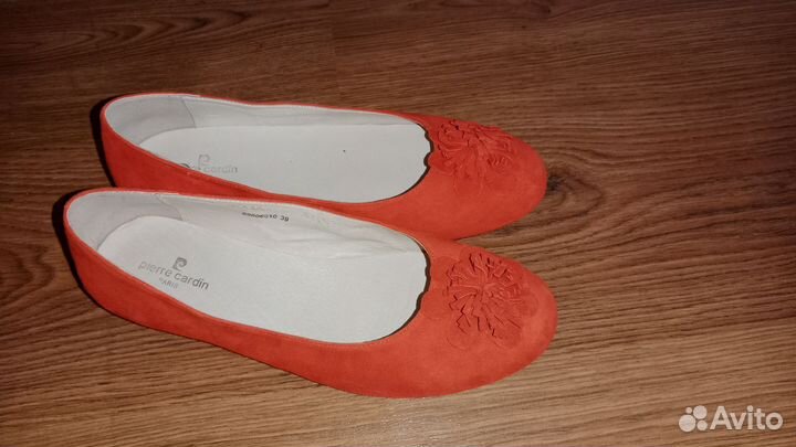 Балетки натуральная кожа 39 размера