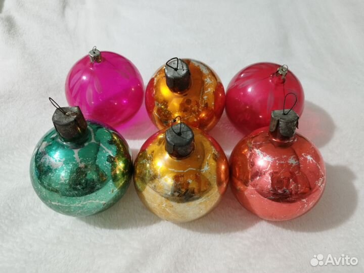 Шар елочный СССР большой