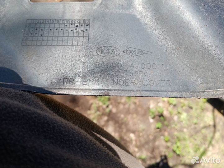 Пыльник заднего бампера левый на Киа Церато 14г