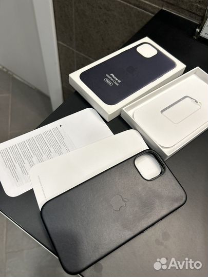 Чехол оригинал iPhone 13 Leather Case MagSafe