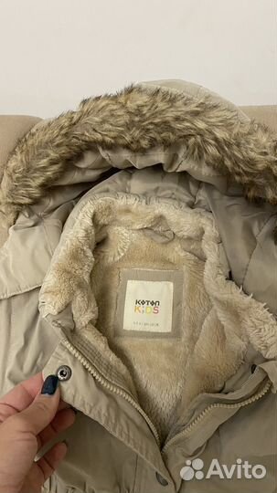 Парка для девочки утепленная koton 104-110 см