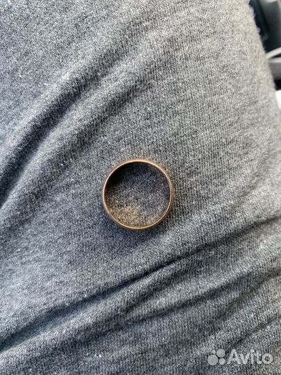 Мужское золотое кольцо 17 размер