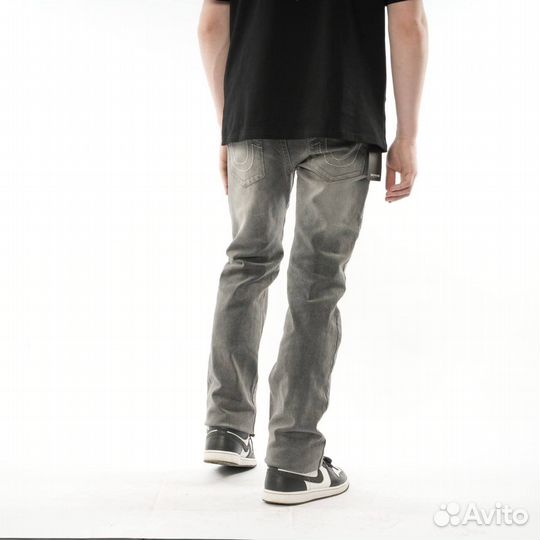 Джинсы true religion серые базовые