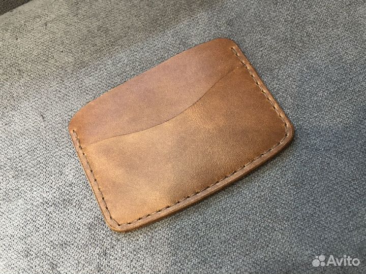 Картхолдер из натуральной кожи ручная работа