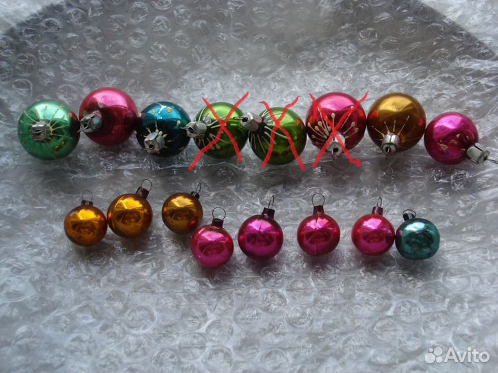 Елочные игрушки СССР на мини елку,хлопушки,бусы