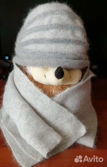 Женская шапка и шарф