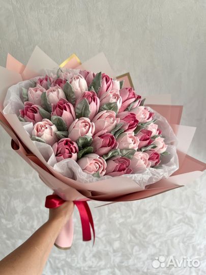 Зефирные букеты,зефирные цветы