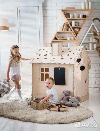 Детский игровой домик из фанеры