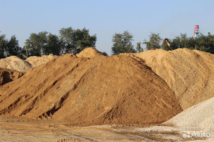Песок щебень