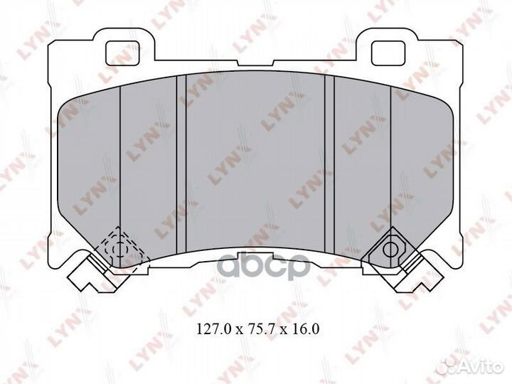 Колодки тормозные дисковые перед BD5742 LYN