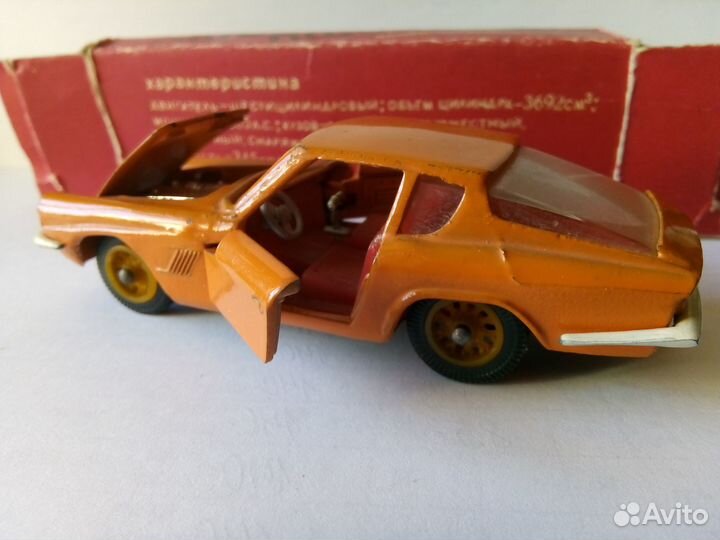 Модель Мазерати Мистраль-Купе 1/43 СССР. Металл