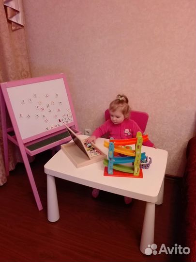 Детский стол и стул IKEA маммут