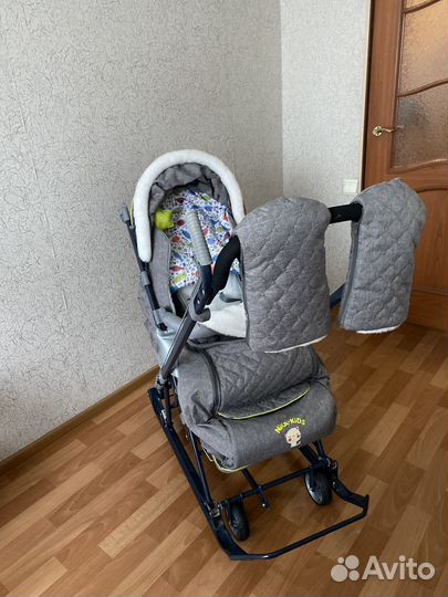 Санки коляска nika kids