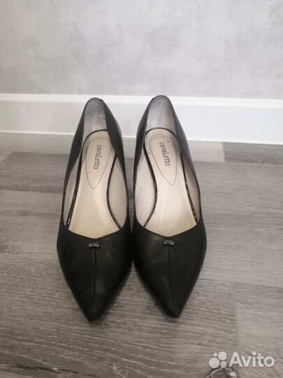 Туфли женские натуральная кожа 39 размер черные
