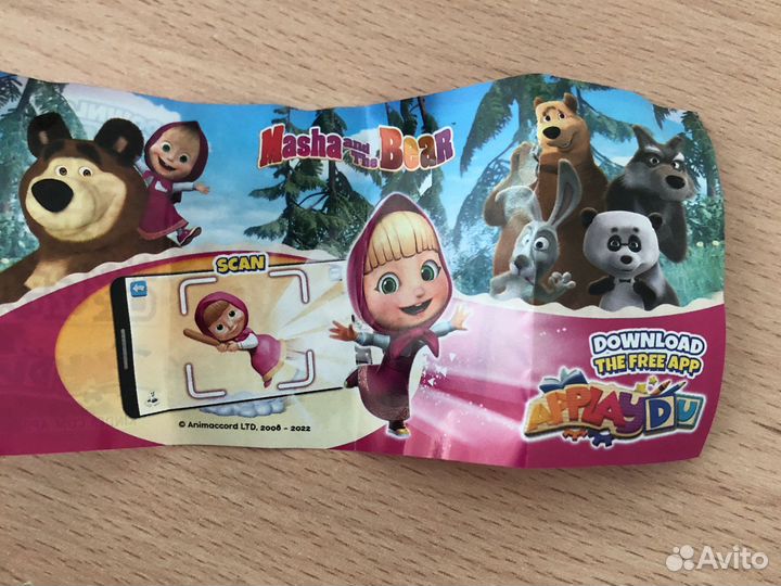 Игрушки из киндера Маша и медведь