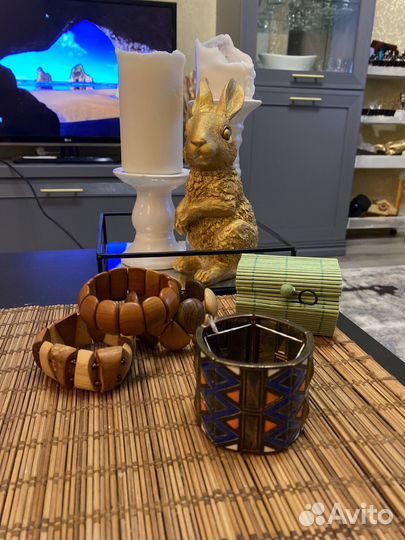 Бралеты из дерева, шкатулка для украшений