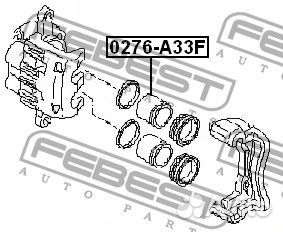 Поршень суппорта тормозного переднего