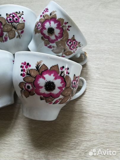 Чайные кружки с блюдцами СССР