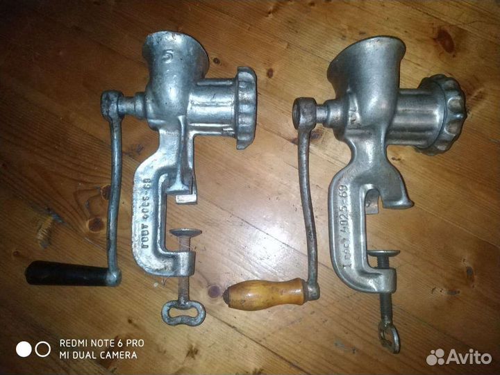 Мясорубка ручная СССР чугунная