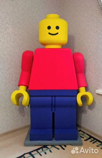 Большая фигура lego человечка для студии, детской