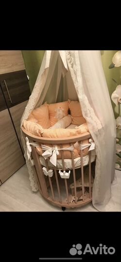 Кроватка трансформер с маятником