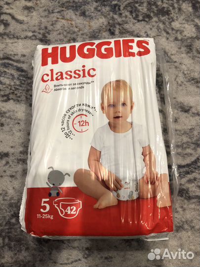 Подгузники Huggies 5