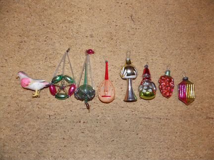 Ёлочные игрушки СССР 50-60 гг