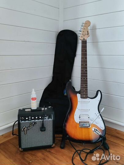 Гитара Fender bullet Stratocaster усилок Frontman