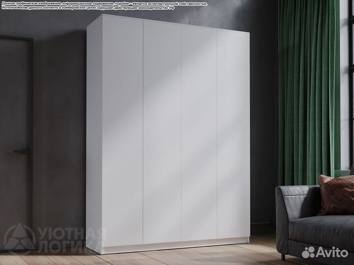 Шкаф распашной четырехдверный Дева 1600/1800/2000