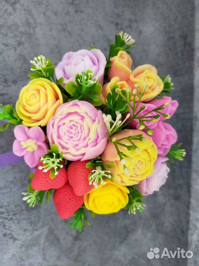 Букет цветов из мыла