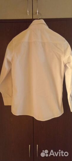 Рубашка(школа) белая 134-140 мальчик