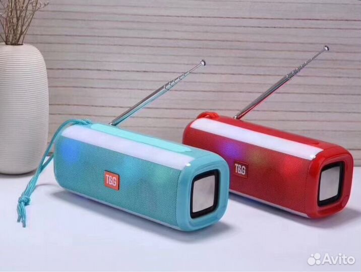 Колонка блютуз T&G 144 светящаяся