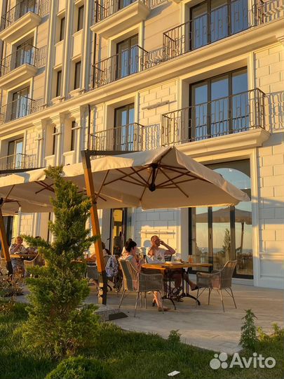 Зонты для дачи и сада на боковой опоре