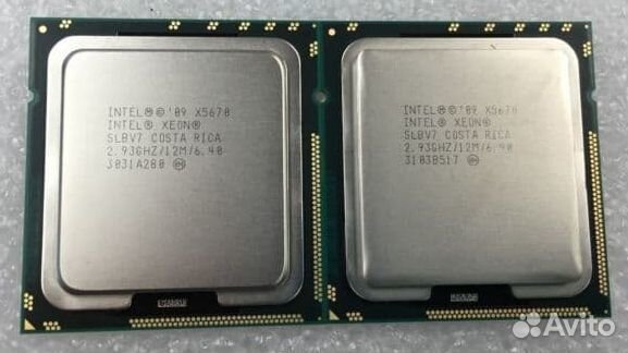 Пара процессоров Intel Xeon X5670