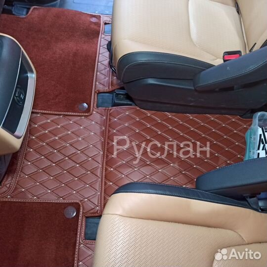 3D коврики из экокожи Kia Carnival 9 мест