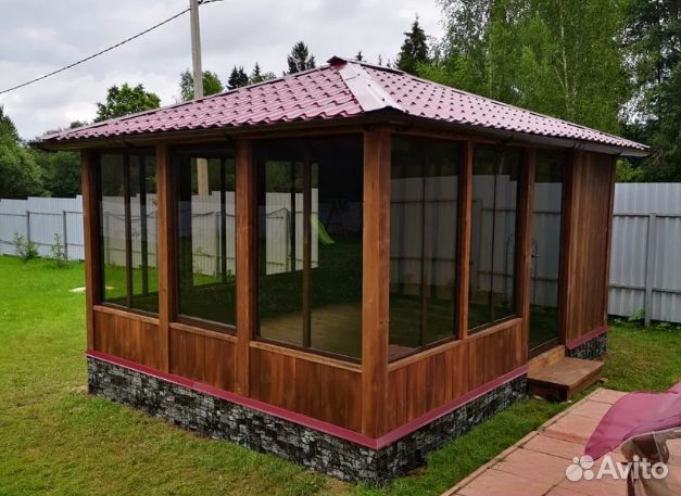 Остекление беседок