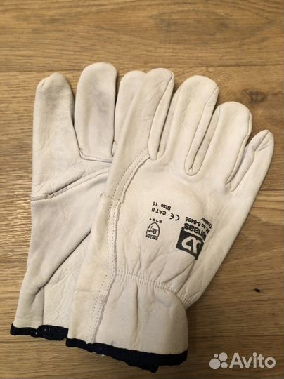 Мужские кожаные перчатки рабочие