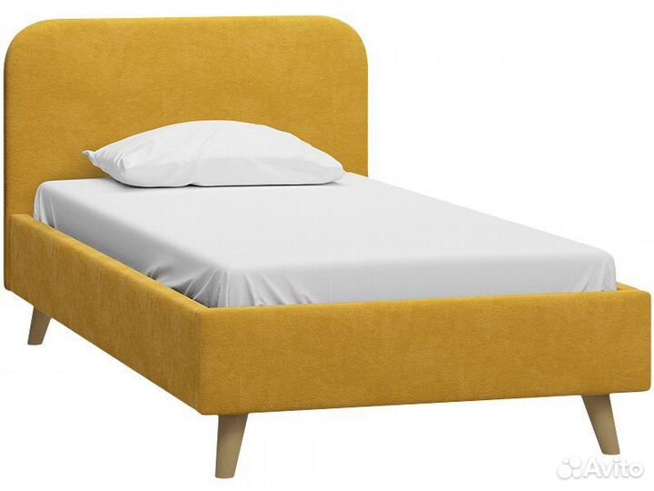 Кровать Лайтси 120 Velvet Yellow