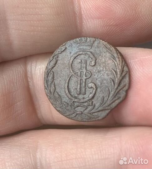 Денга 1770 год Сибирская монета