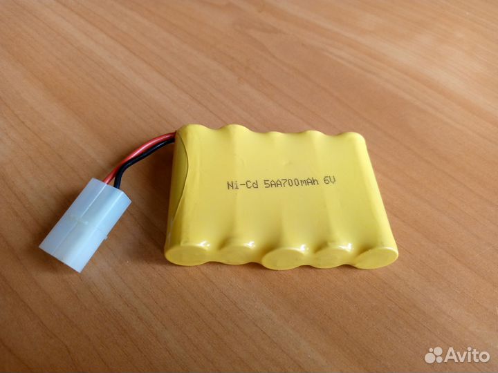 Аккумулятор Ni-Cd 6v 700mah Разъём Tamiya, Новый