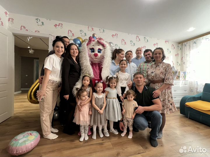 Аниматор Белый мишка поздравление чебурашка зайка