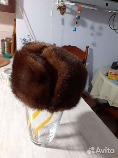 Мужская шапка норка цельная