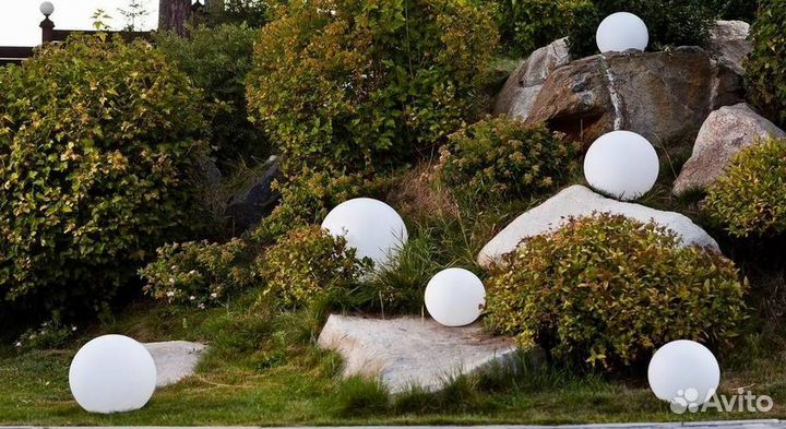 Светящиеся уличные светильники LED шар IP68 и IP65