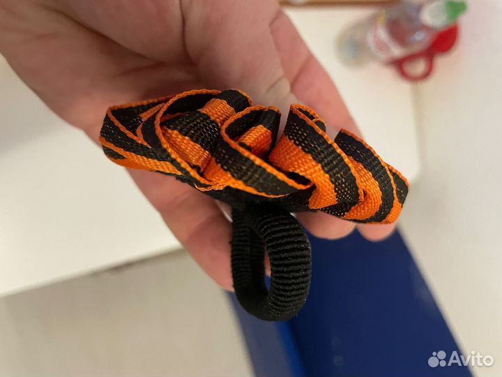 Резиночки для волос из георгиевской ленты